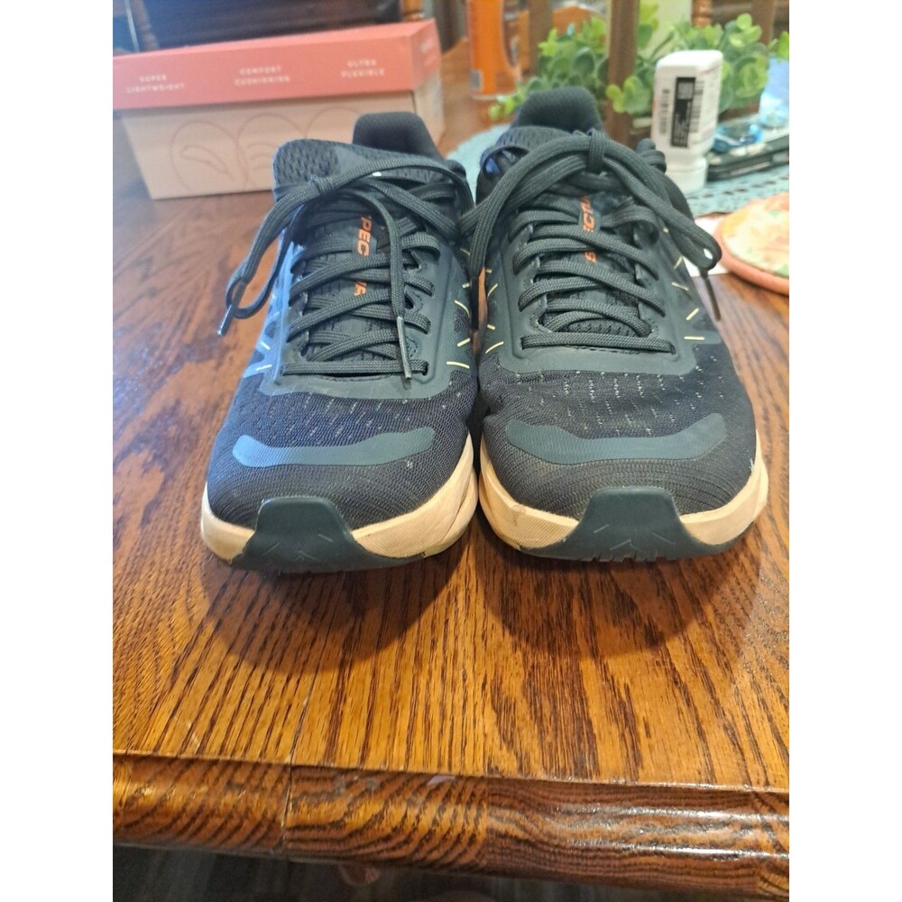 ON Cloudflow Running Shoes Sneakers Black Gray Mesh Lace Up Womens Size 8 - Picture 9 of 10